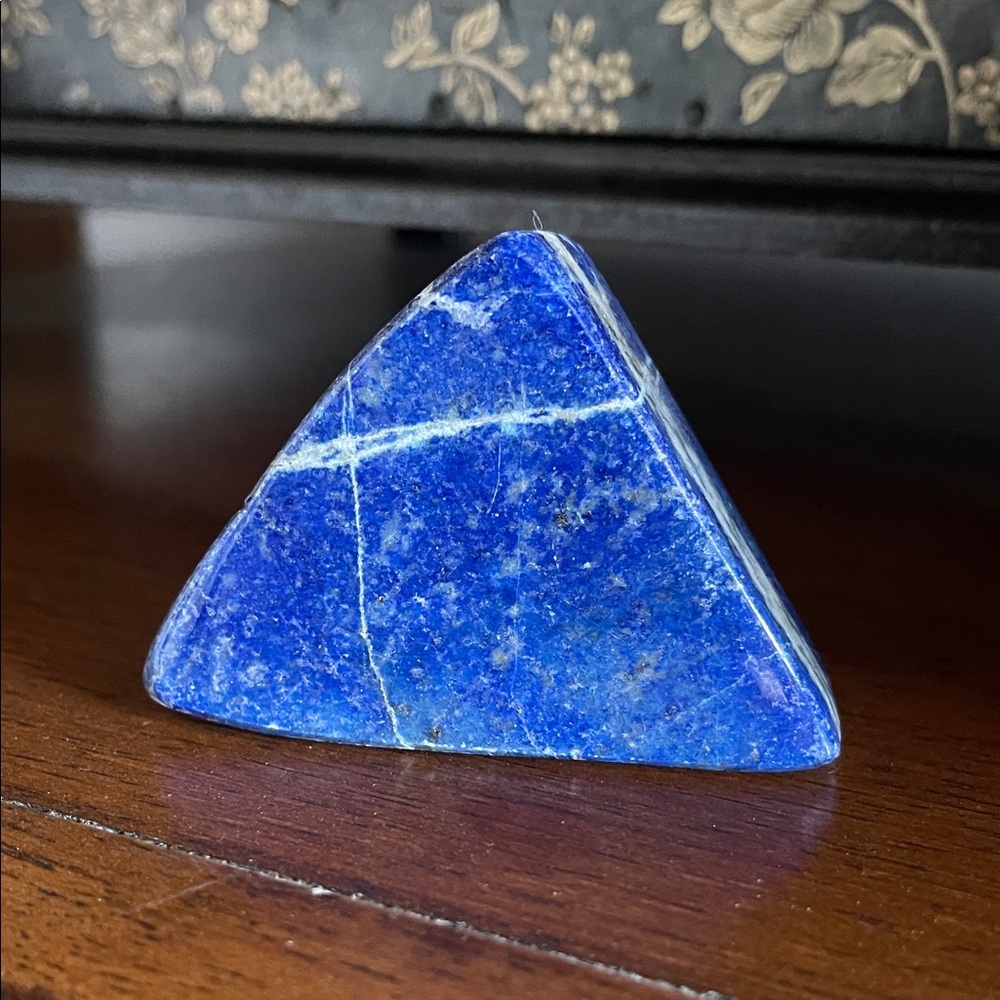 Lapis Lazuli Triangle Stone Home Accent